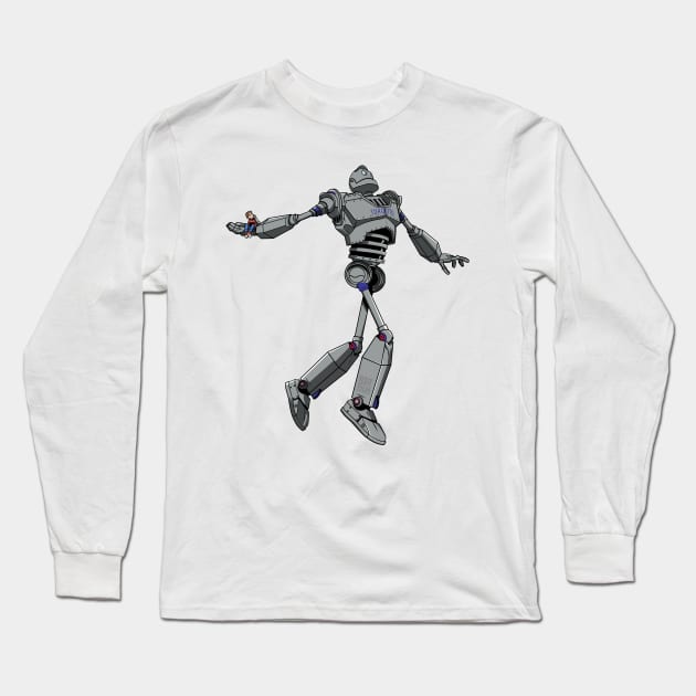 The Iron Giant Long Sleeve T-Shirt by Midnight Run Studio